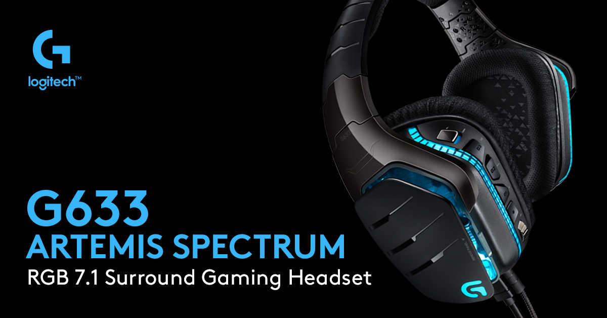 Logitech G633 -pelikuulokkeet tarjoavat henkeäsalpaavan äänimaailman G633 Artemis Spectrum